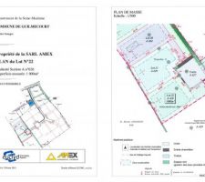 Plan de masse de notre terrain