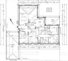 Plan en L avec un carport