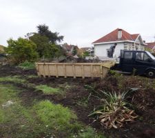 Le jardin au 3ieme jour de demolition