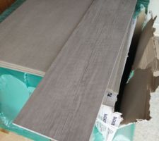 Carrelage imitation parquet des salles d'eau