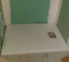 Receveur douche posé