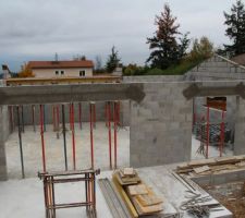 Armature d'enduits mis en place sur les coffres tunnels de volet roulant