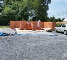 Elevation des murs