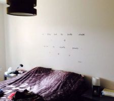 Début de déco sobre dans notre chambre