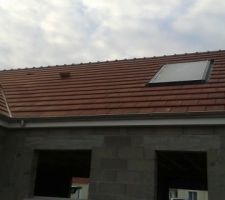 Toiture et son panneau solaire