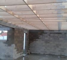 Charpente aménageable pose