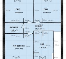 Plan esquisse étage