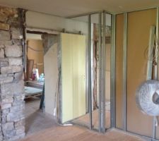 Mis en place rail porte cuisine