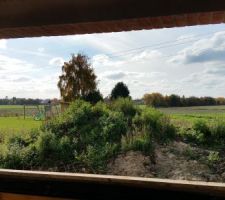 Interieur grande fen&ecirc;tre de la cuisine