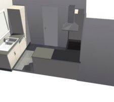 Projet cuisine avec colonne four