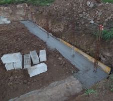 Démolition façade Sud-béton coulé façade Est