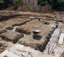 Mise en place des semelles