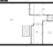 Plan rdc 2 chambres