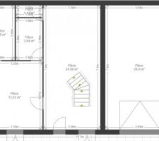 Plan sous sol avec garage