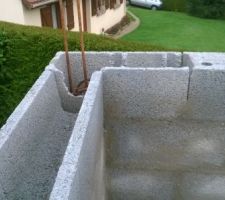 Début élévations murs etage