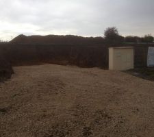 Préparatif du futur trou