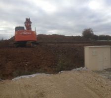 Préparatif du futur trou