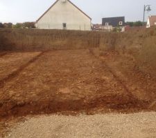 Préparatif du futur trou