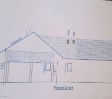 On se projette dans quelques mois....le carport, petites fenêtres cellier et salle de bains