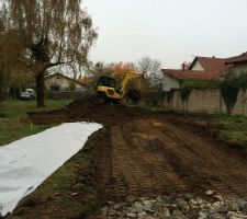 Début du terrassement