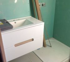 Placo de la salle de bain terminé