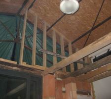 Ossature bois du haut de la façade!