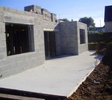 Terrasse coul&eacute;e.