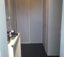 Entr&eacute;e. Porte placard.