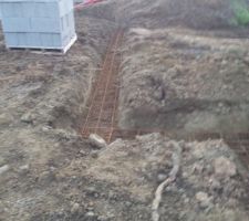 Ferraillage des tranchées