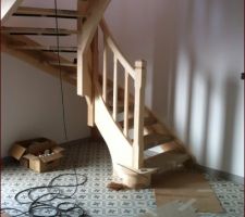 Chez ma fille, son entrée et l'escalier