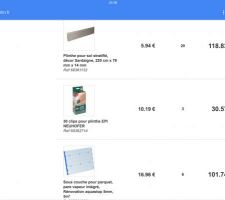 Achats le roy merlin &agrave; SGDB