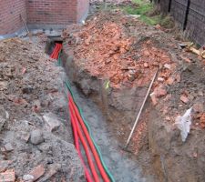 Fourreaux eau   EDF   t&eacute;l&eacute;phone