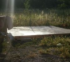 2 juillet : dalle du chalet faite