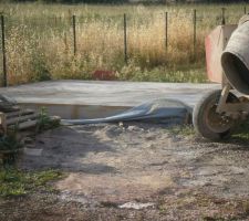 2 juillet : dalle du chalet faite