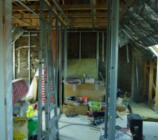 Travaux à l'étage