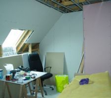 Travaux à l'étage
