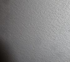 Aspect de très près, il faut encore poncer pour enlever les grains
rien à voir avec le béton coulé