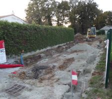 Terrassement et création du chemin d'accès