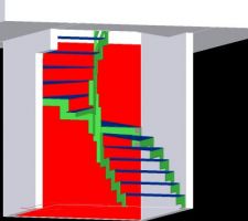 Photos 3D de notre futur escalier (RDC)