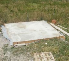 3 juillet : dalle du chalet