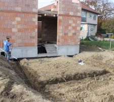 Fondations pour le garage