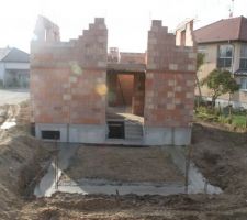 Fondations pour le garage