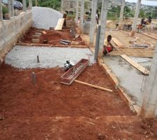 Dallage sur terre plein : plomberies