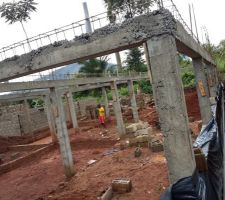 Mur p&eacute;riph&eacute;rique avec sout&egrave;nement sur 1.2 m