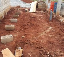 Dallage sur terre plein : plomberie