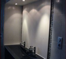 La salle de bain après