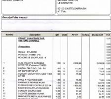 Devis gainable