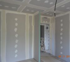 Joints plaques de plâtre - Chambre