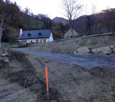 Haut du terrain derrière la maison