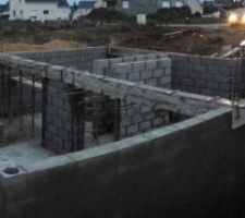 3ème jour d'élévation des murs du sous-sol